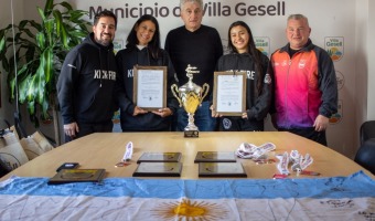BARRERA RECIBI� A LAS DEPORTISTAS GESELINAS DISTINGUIDAS POR SU DESEMPE�O INTERNACIONAL